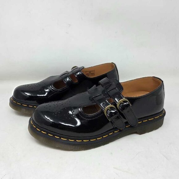 New women's US 10 EU 42 Dr. Martens 8065 Mary Jane black patent leather shoes - Picture 8 of 12
